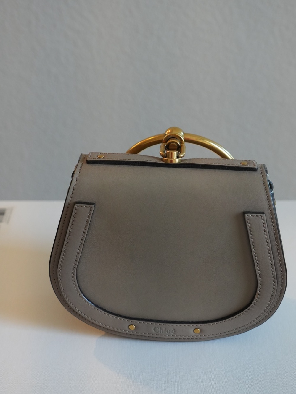 Chloe Calfskin Suede Nile Small Bracelet Bag SKU 274464